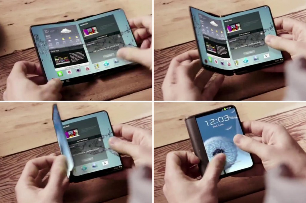 Samsung Smartphone Screen Fold in 2016