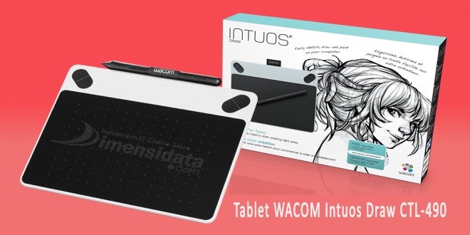Digital drawing tablet terbaik Wacom Intuos Draw CTL-490