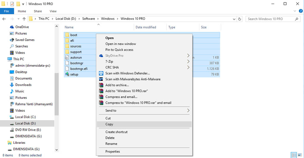 Gambar 7, Cara Membuat Installer Bootable Flashdisk Windows 7, 8, 10