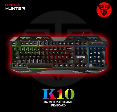 Harga Fantech K10 Hunter Backlit Pro Gaming Keyboard Terbaik