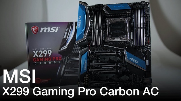 Harga Sepsifikasi Motherboard Gaming Terbaik MSI X299 Gaming Pro Carbon Ac