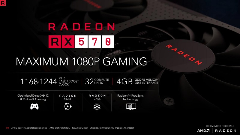 Harga dan Spesifikasi VGA AMD Radeon RX 570