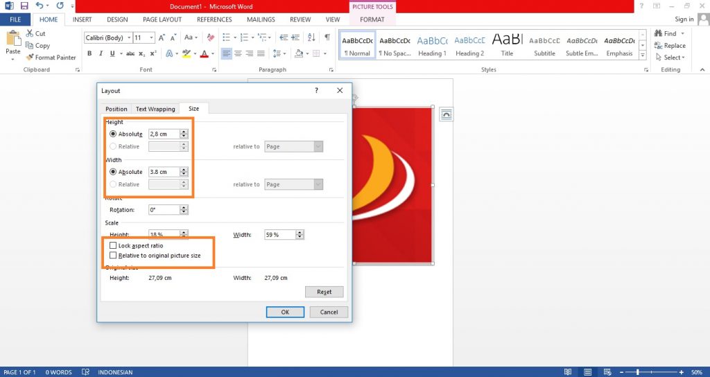 Cara Print Foto Di Microsoft Word Ukuran 2x3, 3x4, dan 4x6 Yang Benar