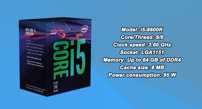 Processor PC Gaming Terbaik Intel Core i5-8600K