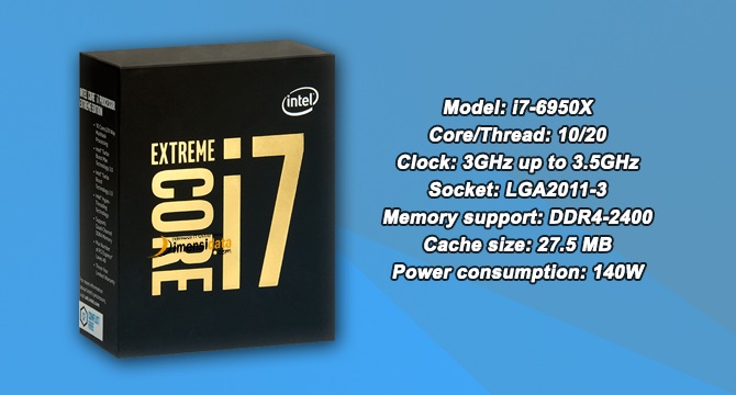 Processor PC Gaming Terbaik Intel Core i7-6950X