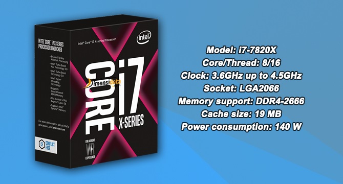 Processor PC Gaming Terbaik Intel Core i7-7820X