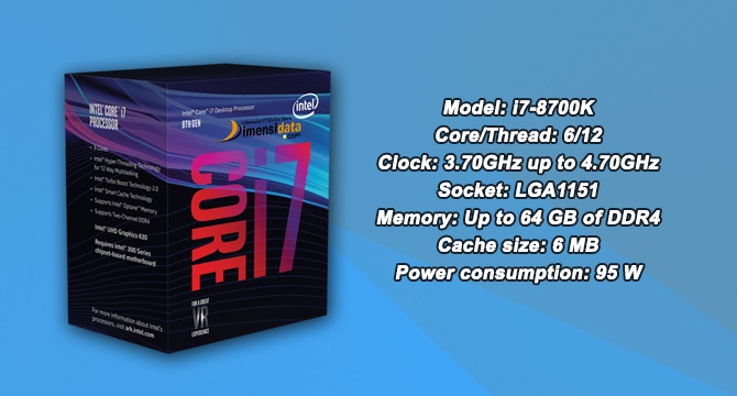 Processor PC Gaming Terbaik Intel Core i7-8700K