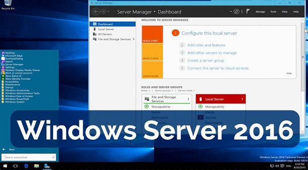 Tampilan Baru Pada Windows Server 2016